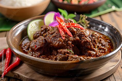  Rendang!!  A Richly Spiced Slow-Cooked Beef Stew That Melts in Your Mouth and Enchants Your Soul.